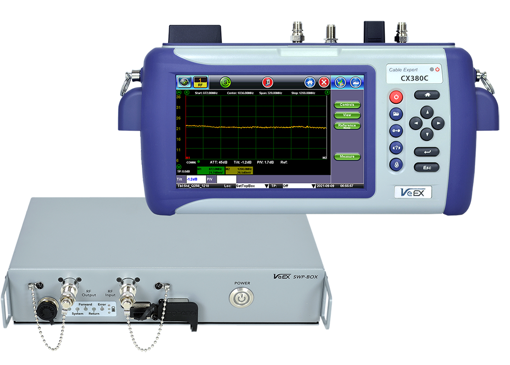 Medidor de Campo Portátil - Redes DOCSIS, VeEX